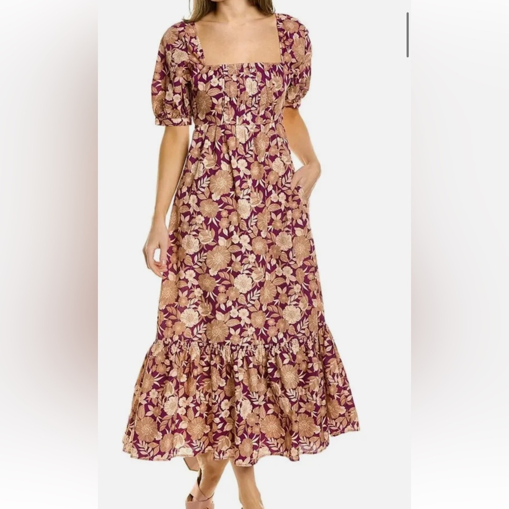 Favorite Daughter The Mirka Floral Midi Dress